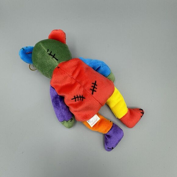 Vintage Ty Frankenteddy Plush Beanie Baby Halloween 9" Stuffed Animal Bear 2001 - Picture 3 of 8
